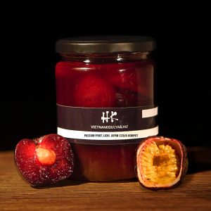 Japánszilva kompót – Passionfruittal és Lichivel